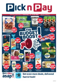 Pick n Pay ASAP : The Budget Booster (15 July - 21 July 2024)