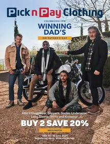 Pick n Pay Clothings : Father's Day Specials (10 June - 16 June 2024)