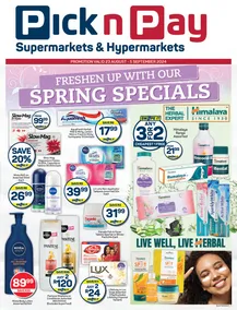 Pick n Pay : Spring Specials (23 August - 05 September 2024)