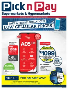 Pick n Pay : Low Cellular Prices (16 September - 20 October 2024)