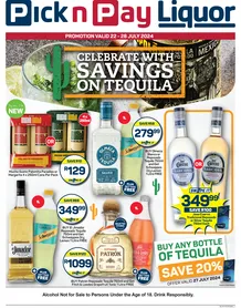 Pick n Pay Liquor : Savings On Tequila (22 July - 28 July 2024)