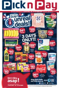 Pick n Pay Asap : Unreal Deals (25 October - 27 October 2024)