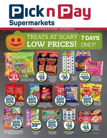 Pick n Pay : Halloween Specials (28 October - 03 November 2024)