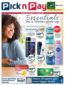 Pick n Pay : Health & Beauty Specials (25 July - 07 August 2025)