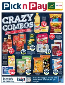 Pick n Pay : Crazy Combos (07 October - 22 October 2025)