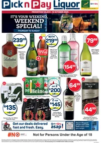 Pick n Pay : Weekend Special (09 October - 12 October 2025)