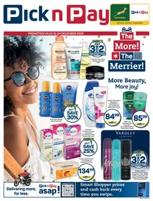 Pick n Pay : Health & Beauty Specials (15 December - 24 December 2025)