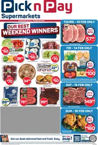 Pick n Pay Western Cape : Our Best Weekend Winners (13 February - 16 February 2025)