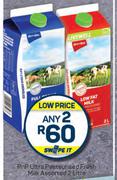 PnP Ultra Pasteurised Fresh Milk Assorted-Any 2 x 2L