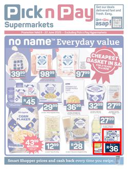Pick n Pay Western Cape : No Name Specials (09 June - 22 June 2025), page 1