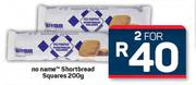 No Name Shortbread Squares-For 2 x 200g