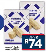 No Name Rusks Assorted-Any 2 x 500g