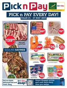 Pick n Pay Western Cape : Every Day Specials (21 July - 27 July 2025)