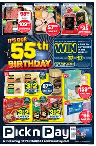 Pick n Pay Western Cape : Our 55th Birthday (11 July - 20 July 2022)