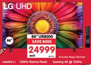 LG 86" UHD UR8000 TV