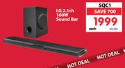 LG 2.1 Ch 160W Sound Bar SQC1 