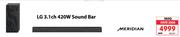 LG 3.1 Ch 420W Sound Bar (Meridian) S65Q 