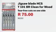 Bosch Jigsaw Blade HCS T 101 BR Clean For Wood