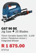 Bosch GST 90 BE Jigsaw + 25 Blades