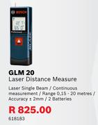 Bosch GLM 20 Laser Distance Measure