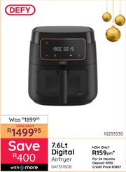 Special Defy 7.6Ltr Digital Airfryer DAF3376DB — m.guzzle.co.za