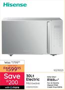 Hisense 30Ltr Electric Microwave H30MOMS9H