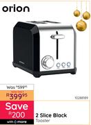 Orion 2 Slice Black Toaster 10288189