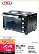 Defy 30Ltr Mini Microwave Oven MOH2330BL