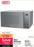 Defy 30Ltr Metallic Microwave DMO390