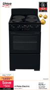 Univa 4 Plate Electric Stove U405-1