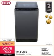 Defy 14Kg Grey Top Loader DTL160