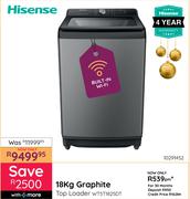 Hisense 18Kg Graphite Top Loader WT5T1825DT