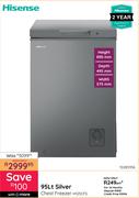 Hisense 95Ltr Silver Chest Freezer H125CFS