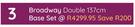Sleepmasters Broadway Double 137cm Base Set