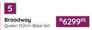 Sleepmasters Broadway Queen 152cm Base Set