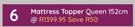 Mattress Topper Queen 152cm