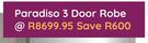 Paradiso 3 Door Robe