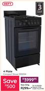 Defy 4 Plate Compact Stove DSS554