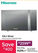 Hisense Silver Microwave H43MOMSS-43Ltr