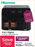 Hisense Digital Airfryer H09AFBK2S5-8.6Ltr