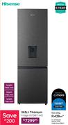 Hisense 263Ltr Titanium Fridge H370BIT WD