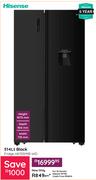 Hisense 514Ltr Black Fridge H670SMIB WD