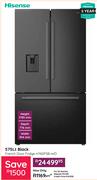 Hisense 575Ltr French Door Fridge H760FSB-WD