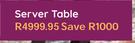 Server Table