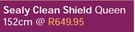 Sealy Clean Shield Queen 152cm