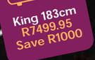 Restonic Jasmine King 183cm Base Set