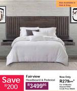 Fairview Headboard & Pedestal