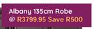 Albany 135cm Robe