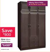 Gina 120cm 2 Piece Robe