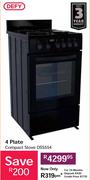 Defy 4 Plate Compact Stove DSS554